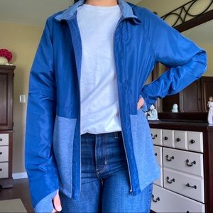 Avia blue windbreaker jacket with hood